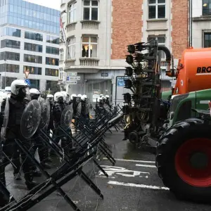 Bauernprotest in Brüssel