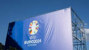 Euro 2024 - Aufbau Fanmeile Frankfurt