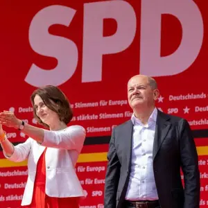 Abschlusskundgebung der SPD für die Europawahl