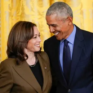 Kamala Harris und Barack Obama