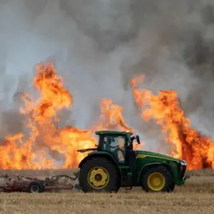 Feldbrand bei Lützen