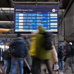Winterwetter - Münchener Hauptbahnhof