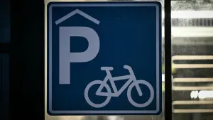 Parkplatz für Fahrräder