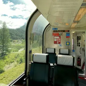 Blick aus dem Bernina Express