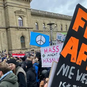 Demonstrationen gegen rechts - Magdeburg
