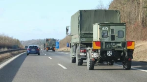 Bundeswehrkonvois unterwegs