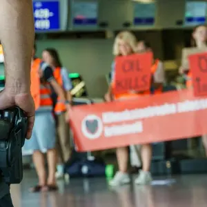 Protestaktion von Klimademonstranten 