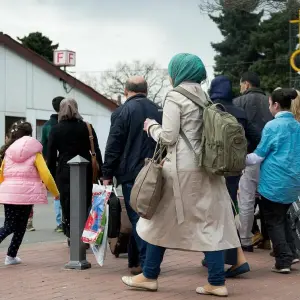 Flüchtlinge im Grenzdurchgangslager Friedland