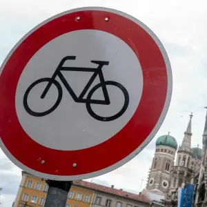 Radfahren verboten in der Innenstadt