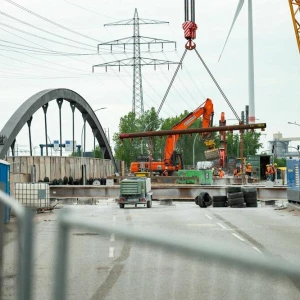 Rückbau an Finkenwerder Brücke