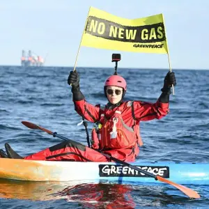 Greenpeace-Aktion auf der Nordsee