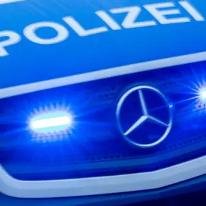 Polizeieinsatz mit Blaulicht