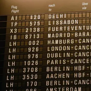 Verdi-Warnstreik des Lufthansa-Bodenpersonals – Frankfurt/Main