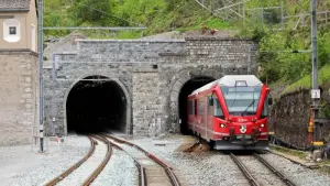 Eröffnung des Albulatunnels II in Preda