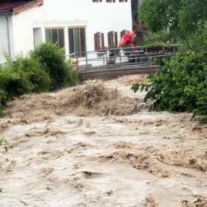 Hochwasser in Au
