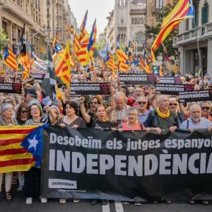 Demonstration der Unabhängigkeitsbefürworter in Barcelona