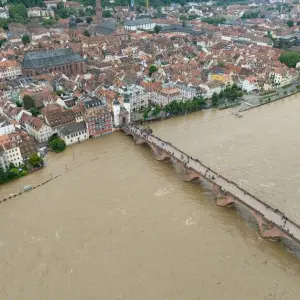 Hochwasser in Baden-Württemberg - Heidelberg