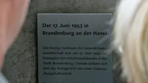 Gedenken an Volksaufstand vom 17. Juni 1953 in Brandenburg