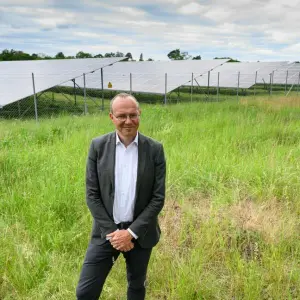 Einweihung Solarpark in Zeithain