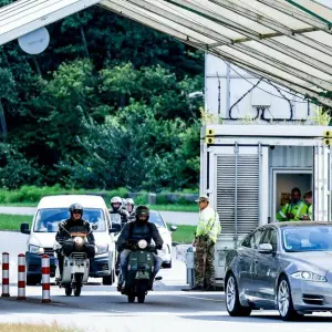 Grenzübergang an der deutsch-dänischen Grenze