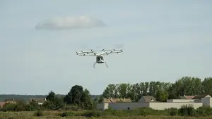 Volocopter fliegt in Frankreich während Olympischer Spiele