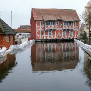 Hochwassergefahr in Mecklenburg-Vorpommern.
