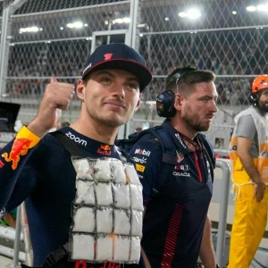 Max Verstappen in der Hitze von Katar 2023