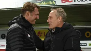 Ralph Hasenhüttl und Trainer Christian Streich