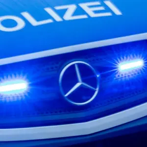 Polizeieinsatz mit Blaulicht