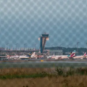 Protestaktion Letzte Generation am Nürnberger Flughafen