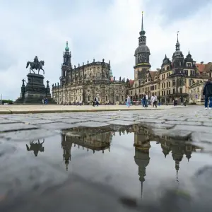 Regenwetter in Dresden