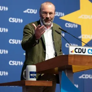 Schlusskundgebung von CDU und CSU zur Europawahl