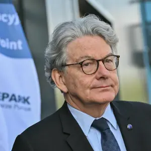 EU-Kommissar Breton in der Lausitz