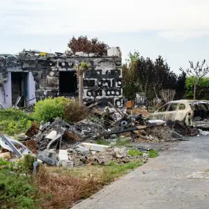 Zerstörte Häuser nach Gasexplosion