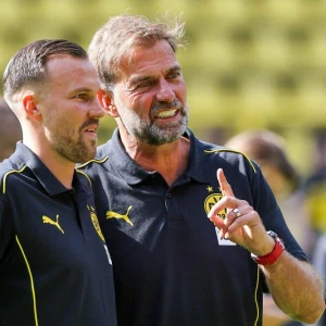 Kevin Großkreutz (l.) und Jürgen Klopp