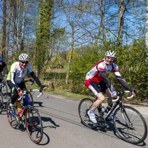 Radfahrer beim Spreewald-Marathon