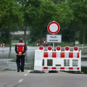 Hochwasser in Bayern - Donauwörth