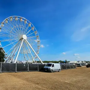 Nach Brand eines Riesenrads auf dem Highfield Festival