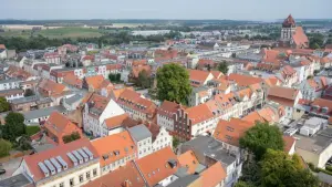 Blick über die Altstadt von Greifswald