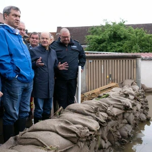 Hochwasser in Bayern - Reichertshofen