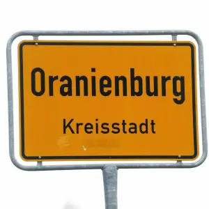 Ortseingangsschild Oranienburg