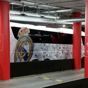 Mannschaftsbus von Real Madrid