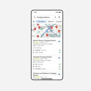 Google Maps bietet mehr Informationen für E-Autos