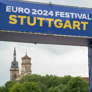 Euro 2024 - Aufbau Public-Viewing Stuttgart