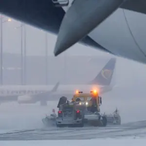Winter Schnee Eis Flugausfall Rechte Fluggastrechte
