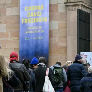 Andrang bei Caspar David Friedrich-Ausstellung in Berlin