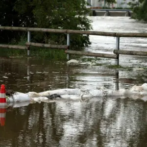 Hochwasser in Bayern - Offingen