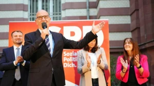 Landtagswahl in Brandenburg - Wahlparty SPD