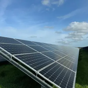 Module in einem Solarpark