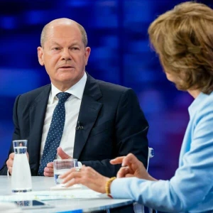 Bundeskanzler Scholz  in der ZDF-Sendung 